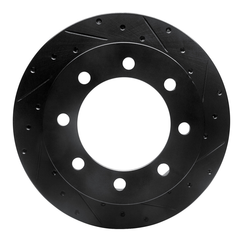 Ford E-150 Econoline Brake Rotor (1) - Rear Right - R1 Concepts - Drilled & Slotted - Black - `99-`07 Ford E-150 Econoline Brake Rotor (1) - Rear Right - R1 Concepts - Drilled & Slotted - Black - `99-`07